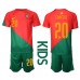Tanie Strój piłkarski Portugalia Joao Cancelo #20 Koszulka Podstawowej dla dziecięce MŚ 2022 Krótkie Rękawy (+ szorty)